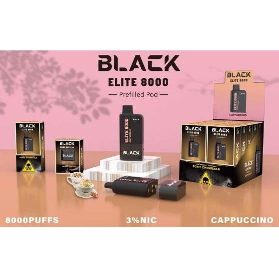 【COD】 BLACK ELITE 8000 Puffs Disposable Vape Pod 8k Dispo 3 | Lazada PH