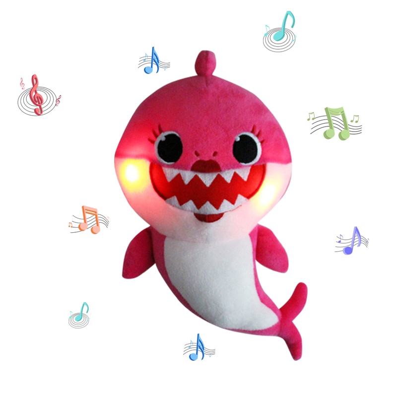 Adorable Shark Stuffed Animal Plush Toy,Music Sound Baby Cute Shark