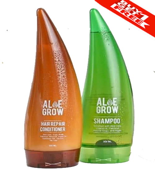 ALOE GROW SHAMPOO AND CONDITIONER HAIR REPAIR 300ml BUY1 TAKE1 Lazada PH