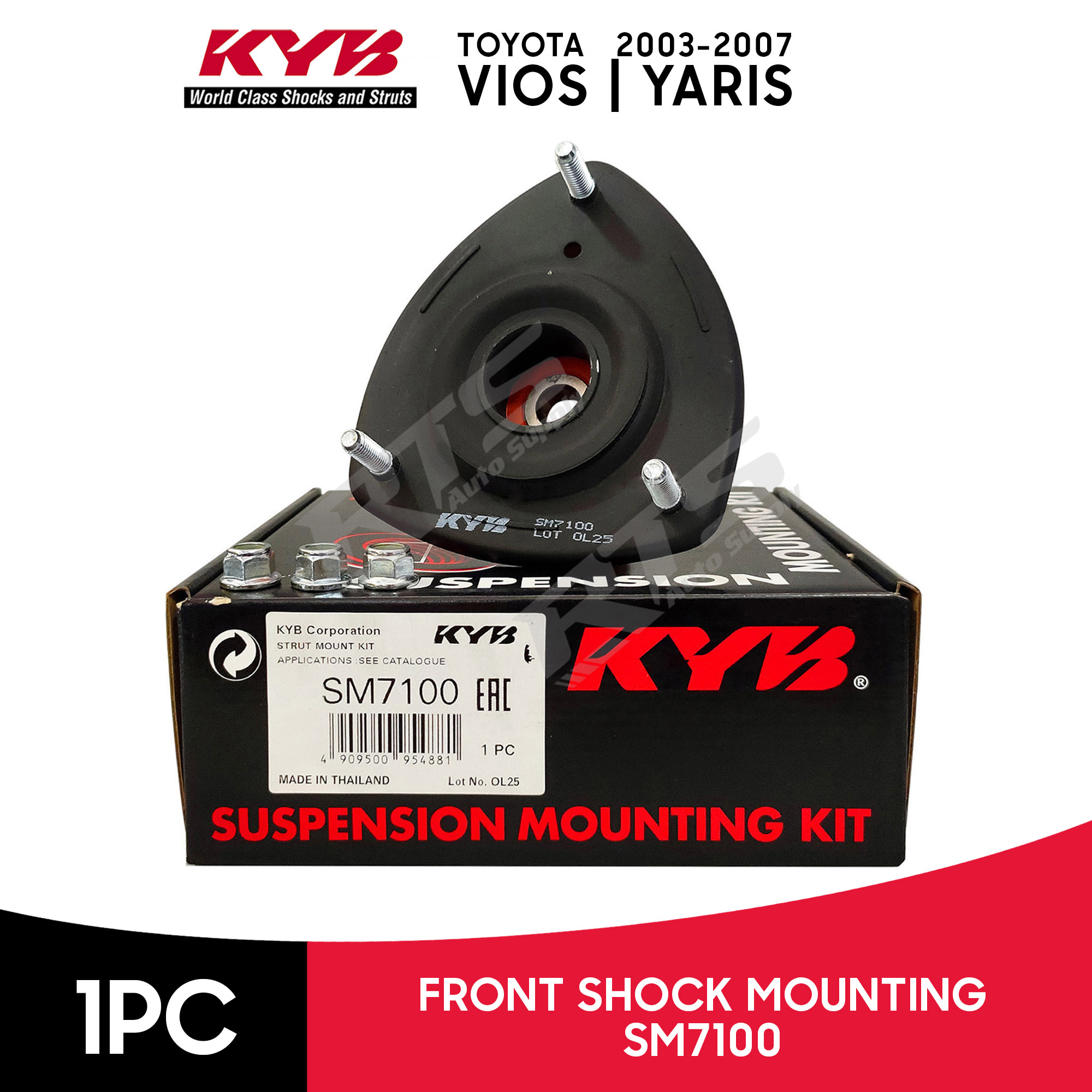 KYB KAYABA Front Shock Mounting Toyota Vios / Yaris 2003 2007 SM7100