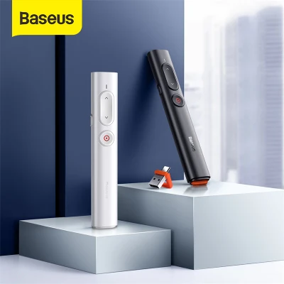 Baseus Presenter Wireless Remote Controller 2.4GHz USB&USB C Laser Pointer for Mac Win Projector PPT Powerpoint Presentation Pen