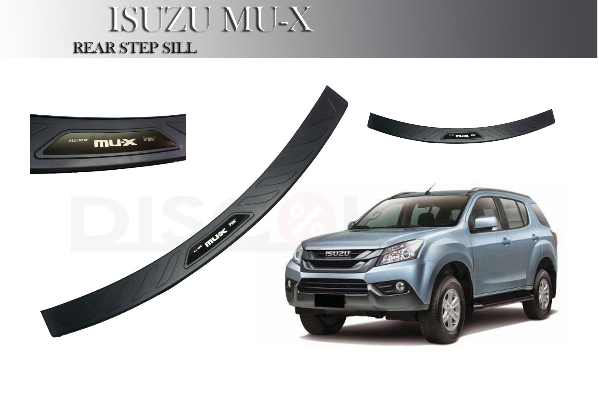 For Isuzu MU-X Rear Bumper Step Sill | Lazada PH