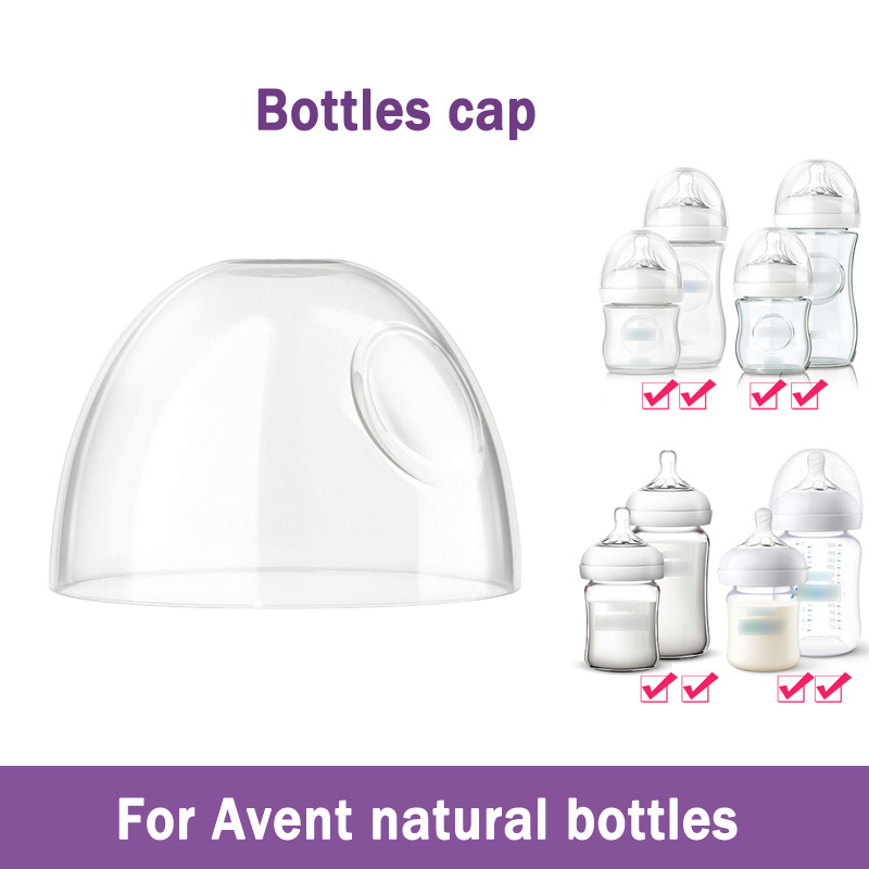 Avent Cap & Ring For Natural Feeding Bottles Smooth Nipple Cover and