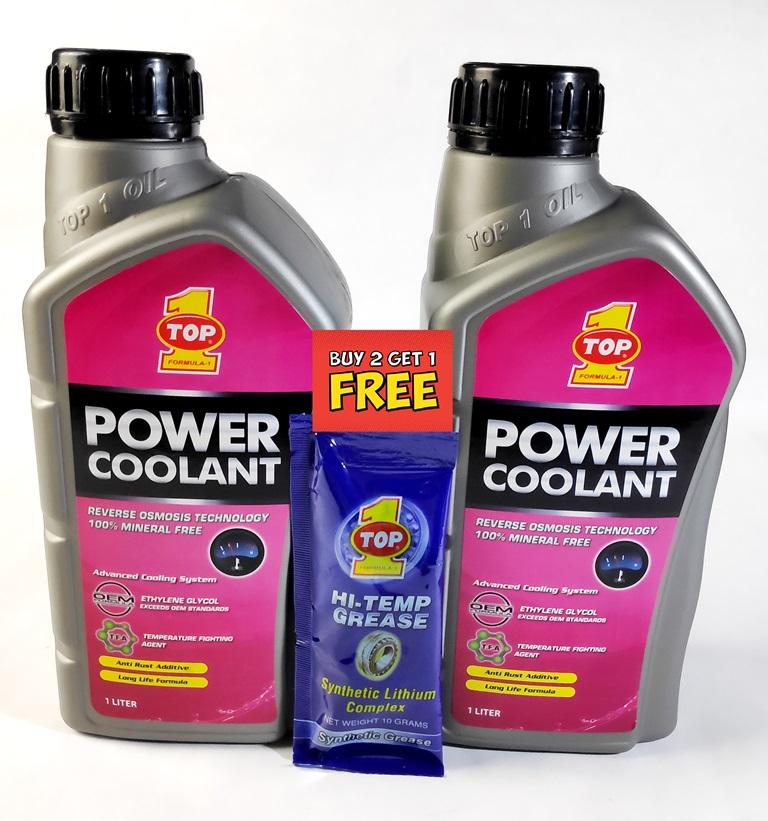 TOP 1 LONG LIFE RADIATOR POWER COOLANT PINK 1 LITER (2)PCS | Lazada PH