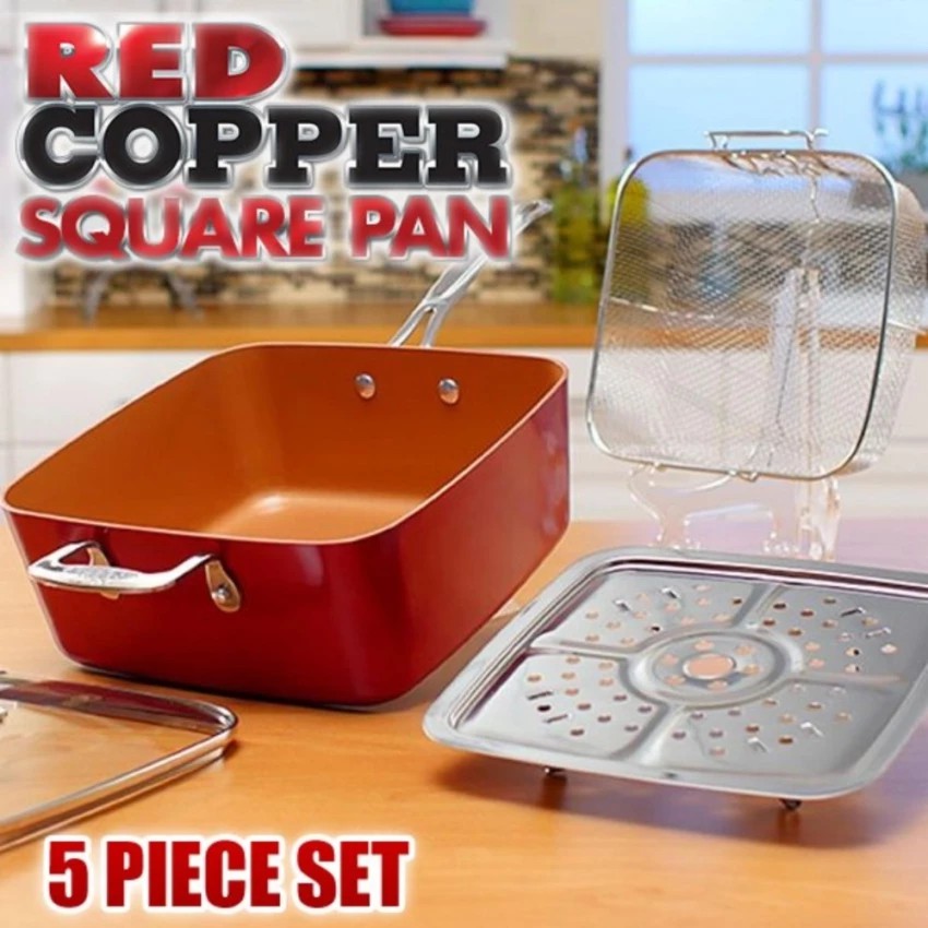 Red Copper Square Pan Lazada PH