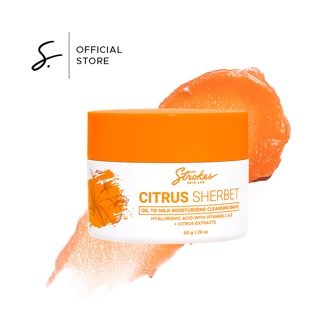Strokes Citrus Sherbet [ Oil to Milk Cleansing Balm, Makeup Remover