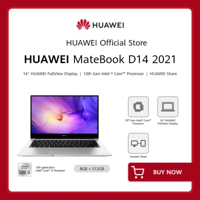 HUAWEI Matebook D 14 Laptop | 10th generation Intel® Core™ processor | FullView display |