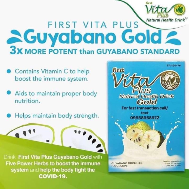 First Vita Plus Guyabano Gold Vitaplus Guyabano Gold S Authentic Lazada Ph