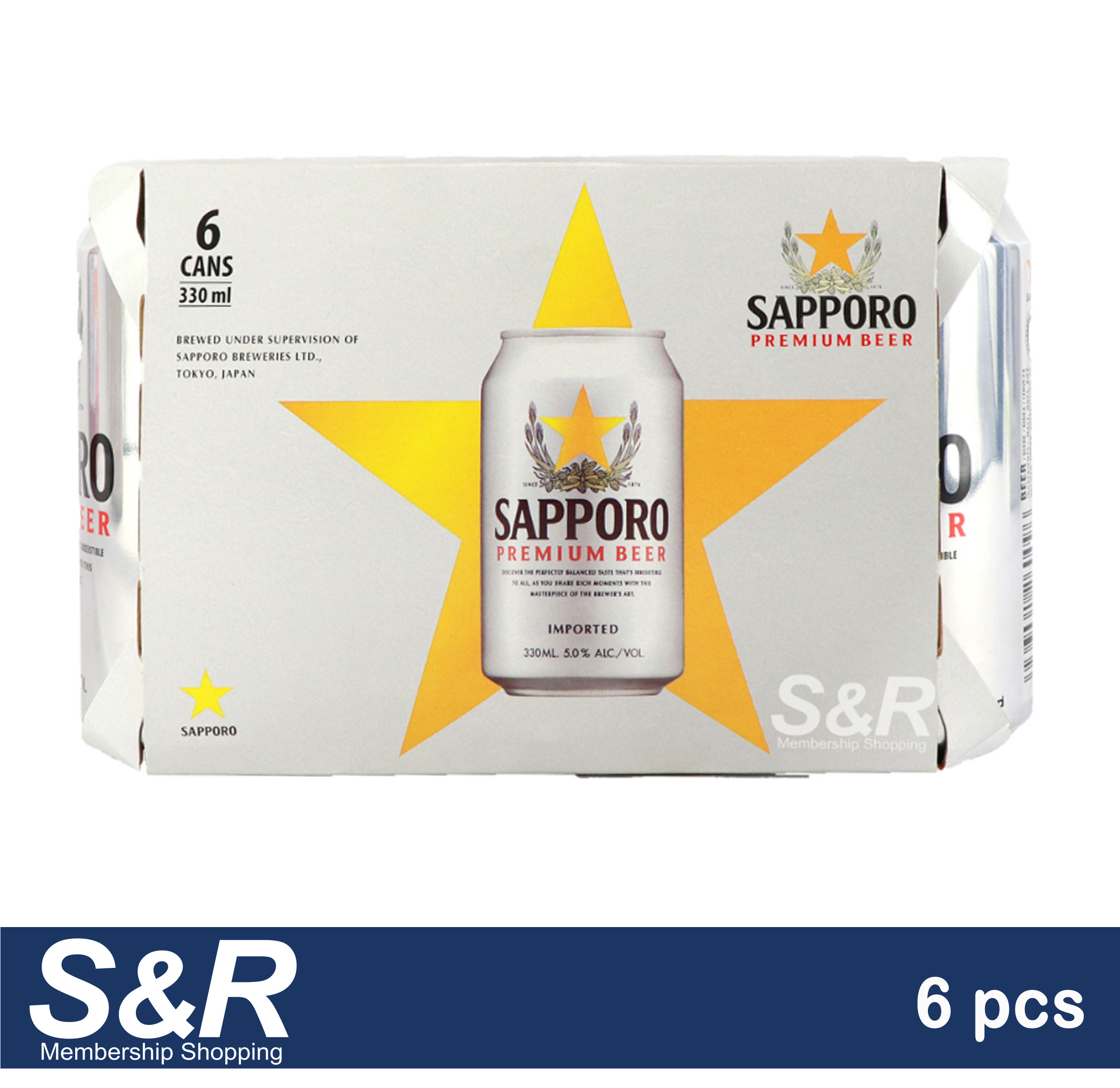Sapporo Premium Beer 6 cans Lazada PH
