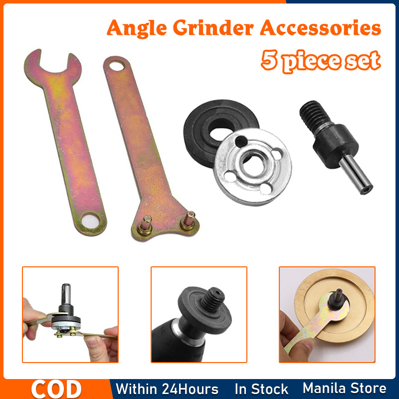 5pcs Electric Drill Variable Angle Grinder Accessories 10mm Connecting Rod Converter Set Angle