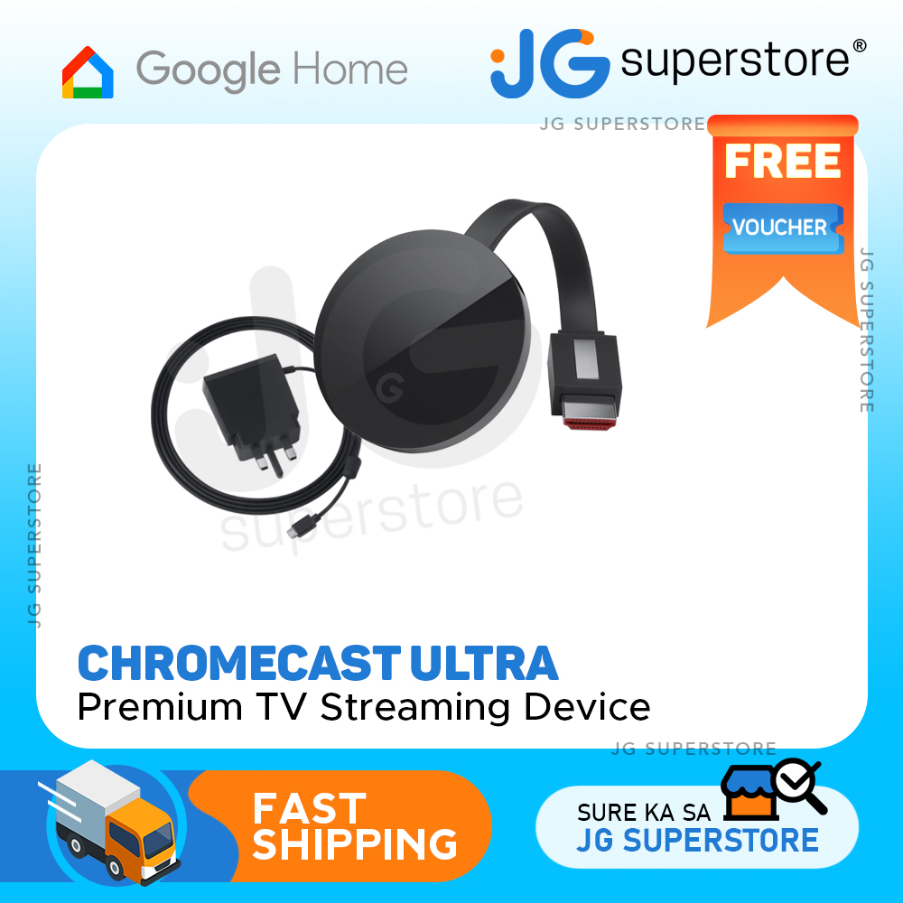 Google Chromecast Ultra 4K Streaming Media Player Black JG Superstore  Lazada PH