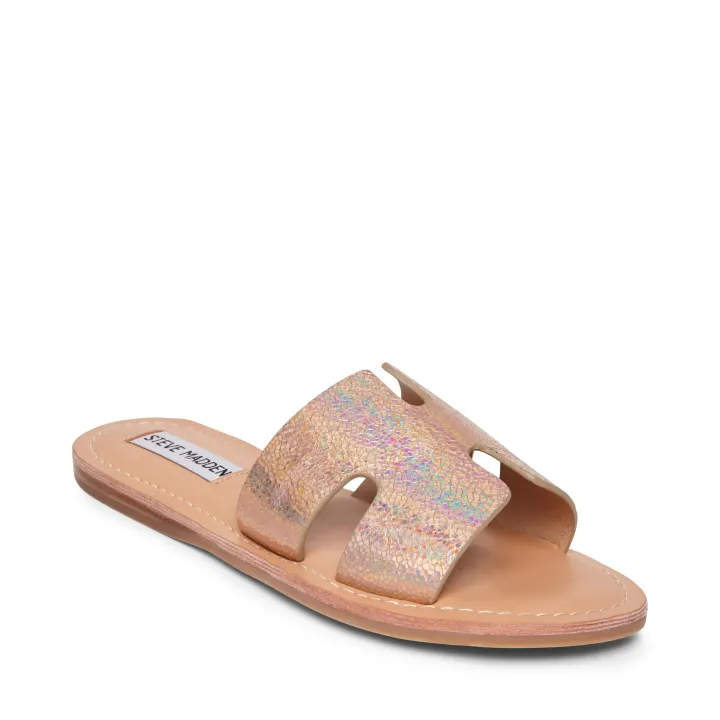 steve madden rose gold flat sandals