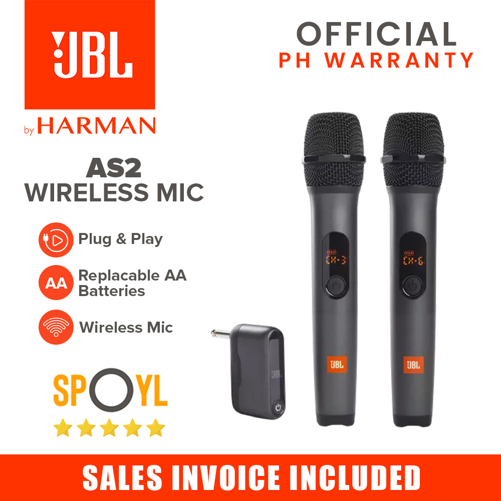 JBL Microphone Wireless two microphone system - Spoyl Store | Lazada PH