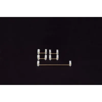 top sale☃◈ Zeal Transparent Gold Plated PCB Mount Screw-in Stabilizers V2
