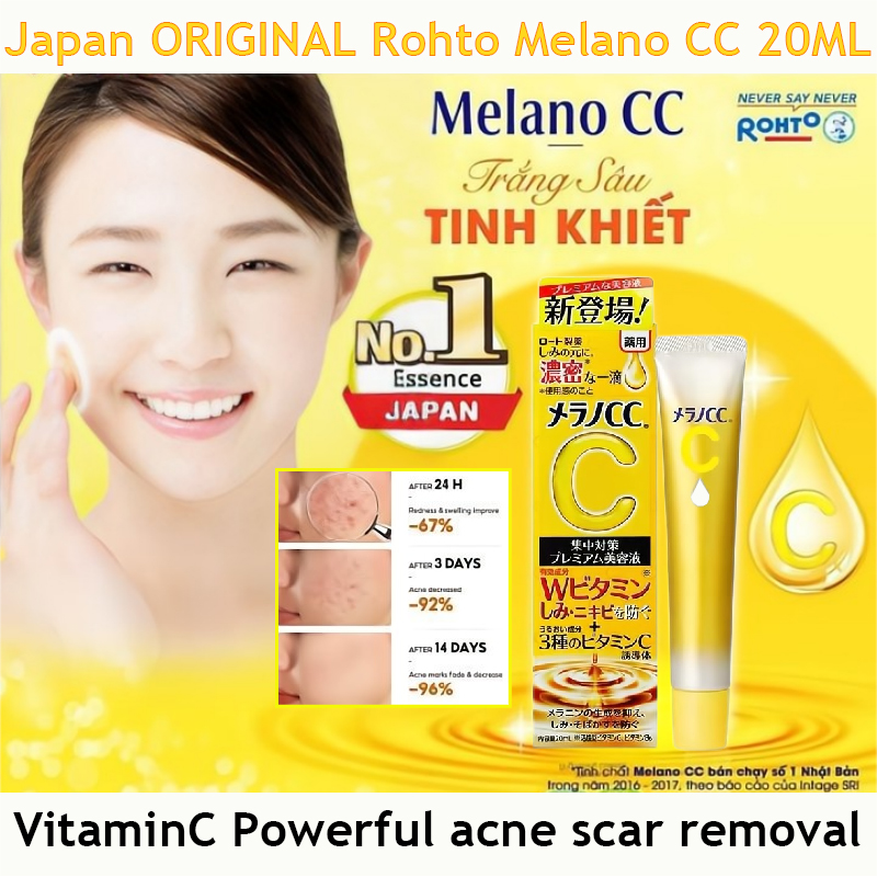 Japan ORIGINAL Rohto Melano CC 20ML VitaminC Brightening Essence