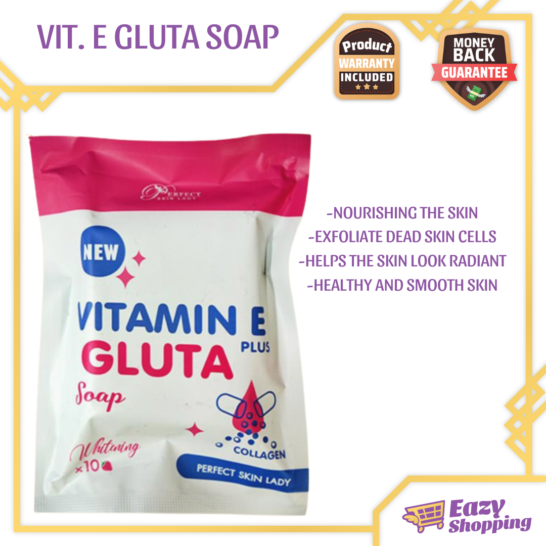 100 ORIGINAL!!! Vitamin E Gluta Soap Effective Whitening Bar Vitamin C