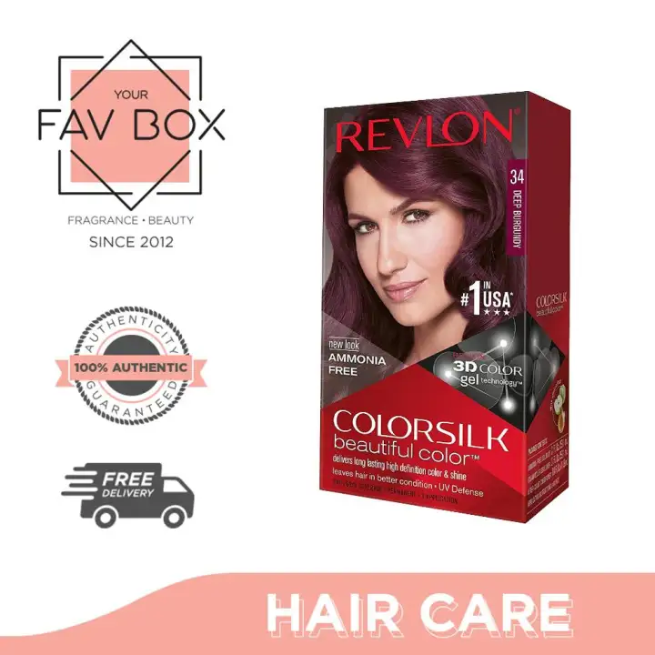 Revlon Colorsilk Beautiful Color With Keratin 130ml Deep Burgundy No 34