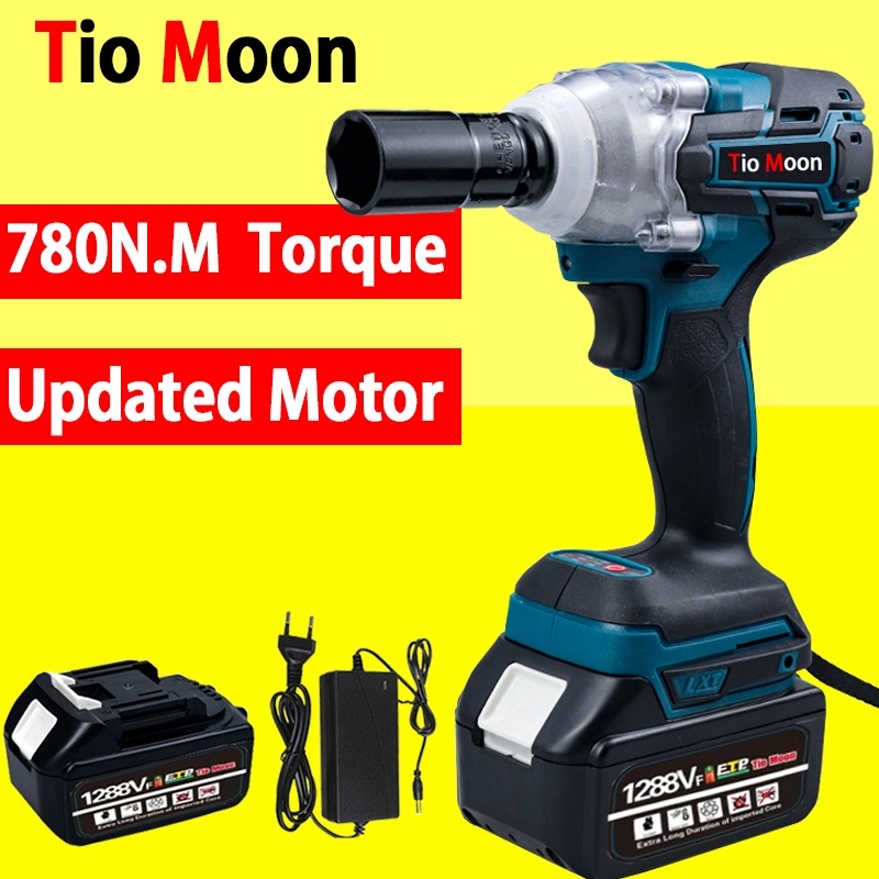 1288vf Complete Accessory 2 Battery 1/2 Electric Impact Wrench Cordless