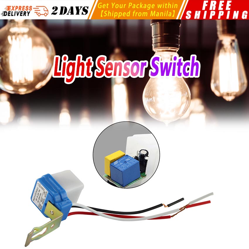 【Light Sensor Switch】New AS-10 10A Photoswitch Sensor Switch Auto On ...