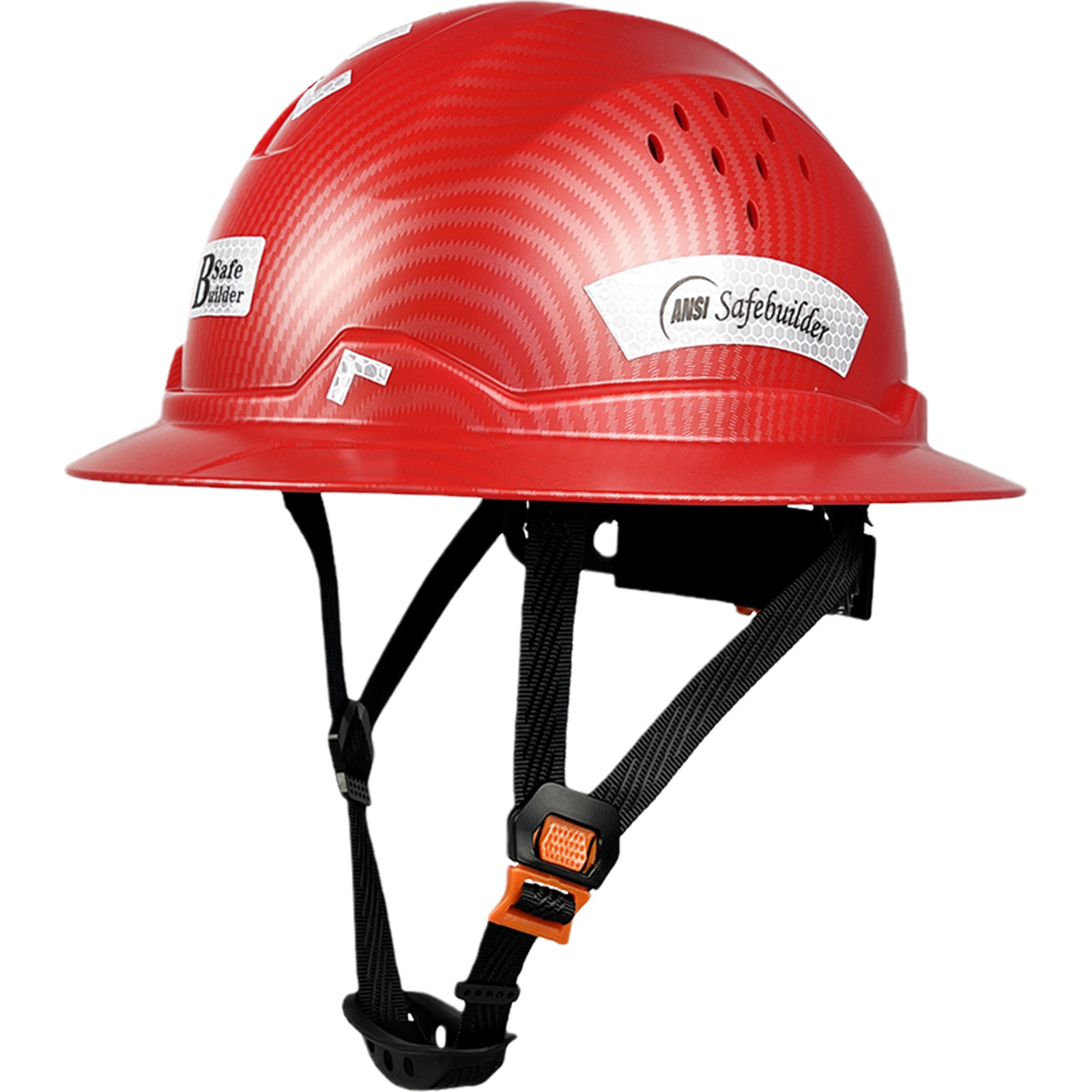 Ansi Full Brim Hard Hat For Engineer Construction Work Cap For Men ANSI  Approved HDPE Safety Helmet with 6 Point Adjustable
