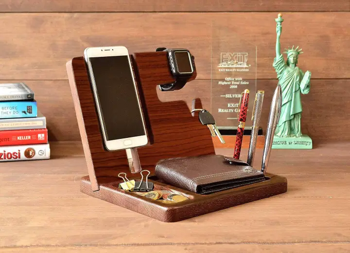 Unique Gifts For Him Unique Valentines Gifts Gift For Him iPhone Docking Station Wood Docking Station Anniversary Gifts For Men
