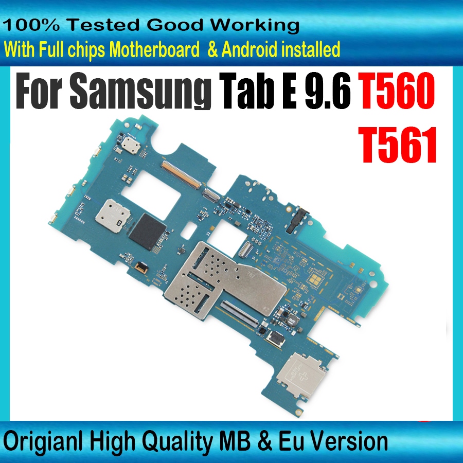Original Unlocked motherboards For Samsung Galaxy Tab T560 T561