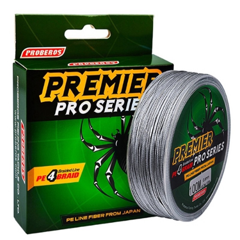 Proberos 4 Stands Multi-colors 100M PE Braided Fishing Line 8