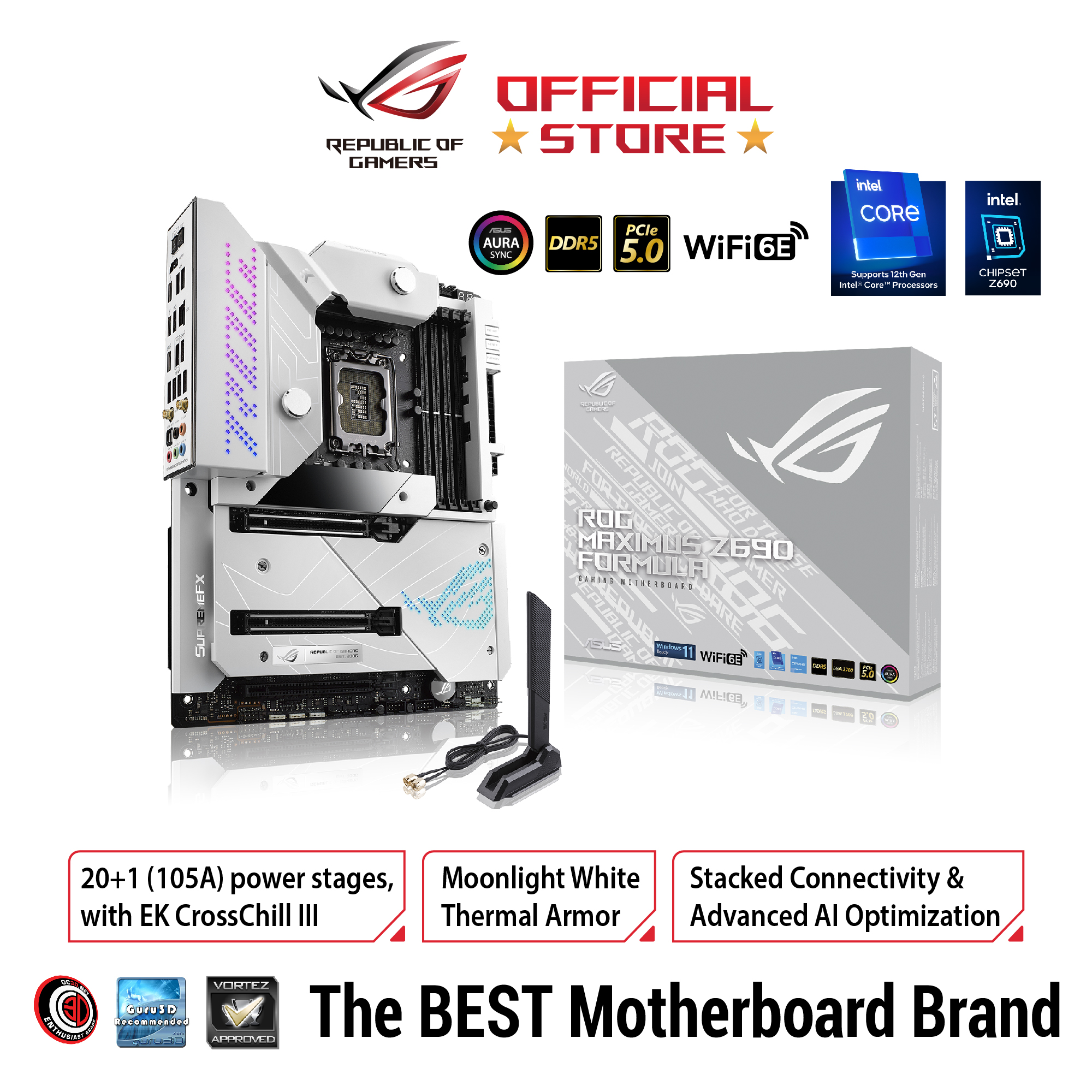 ASUS ROG Maximus Z690 Formula Intel® Z690 ATX motherboard with 20+