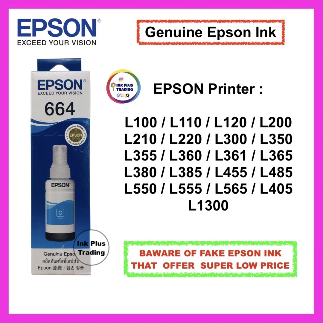 Epson Original ink 70ml Bottle for L121 / L120 / L100 / L200 / L110