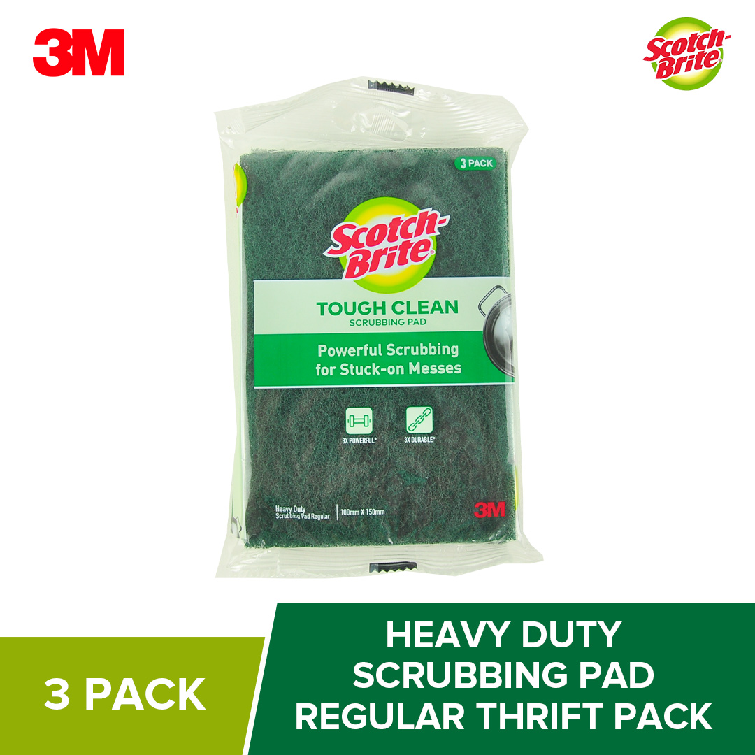 3M Scotch Brite Tough Clean Scrubbing Pad Powerful Scrubbing for Stuck