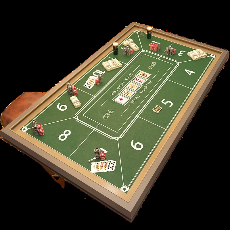 Texas poker chips dice treasure tablecloth table mat chess rectangular