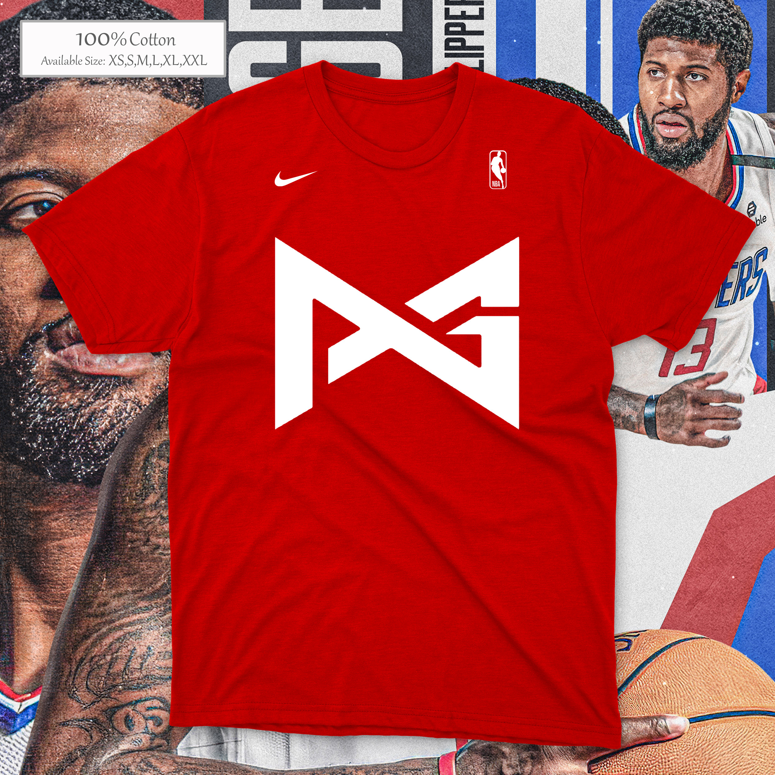 Paul George Nike t shirt PG13 NBA t shirt worn a - Depop