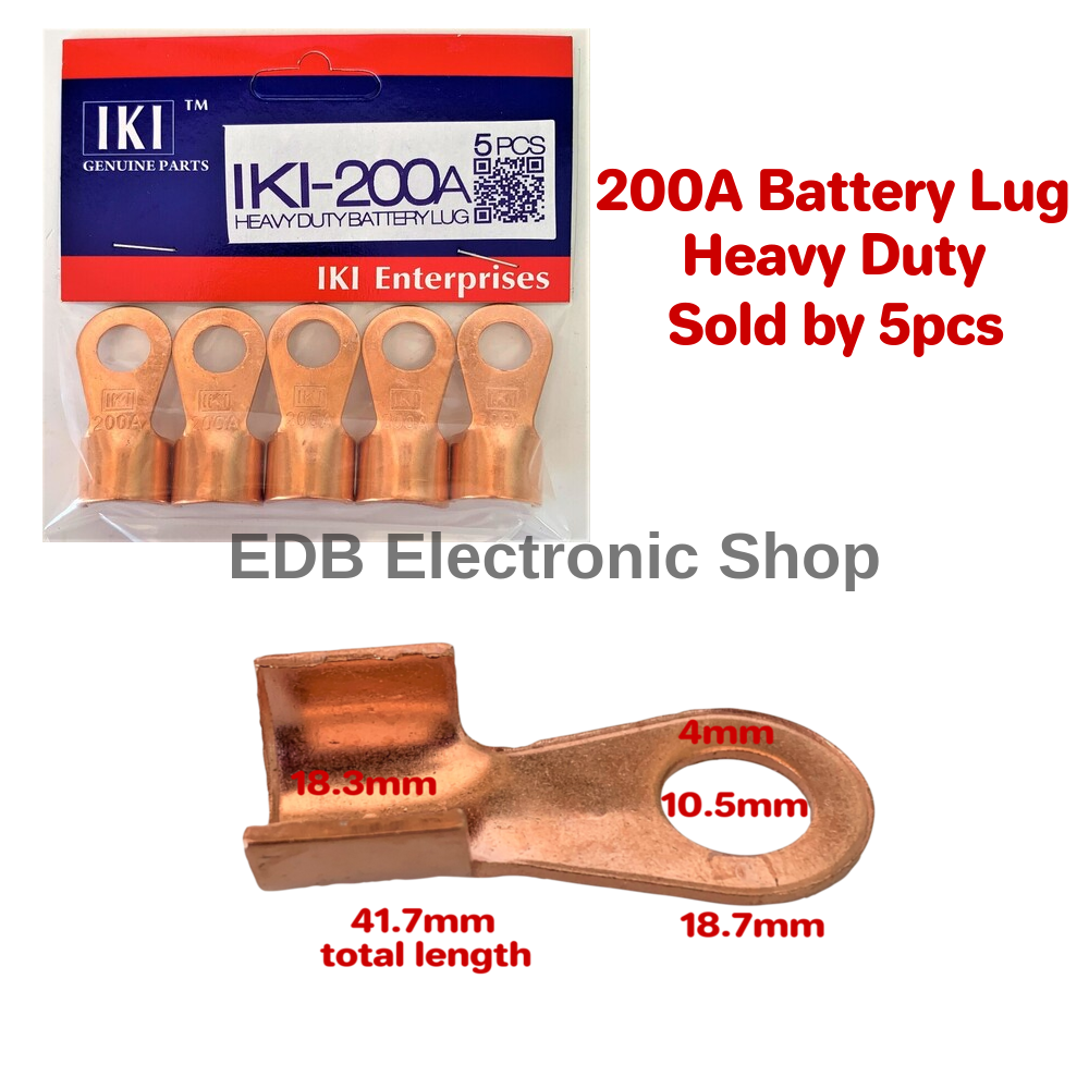 5pcs. 200A Ring Terminal 200A OTerminal Copper Ring / Battery Lug Terminal / Open Barrel Copper