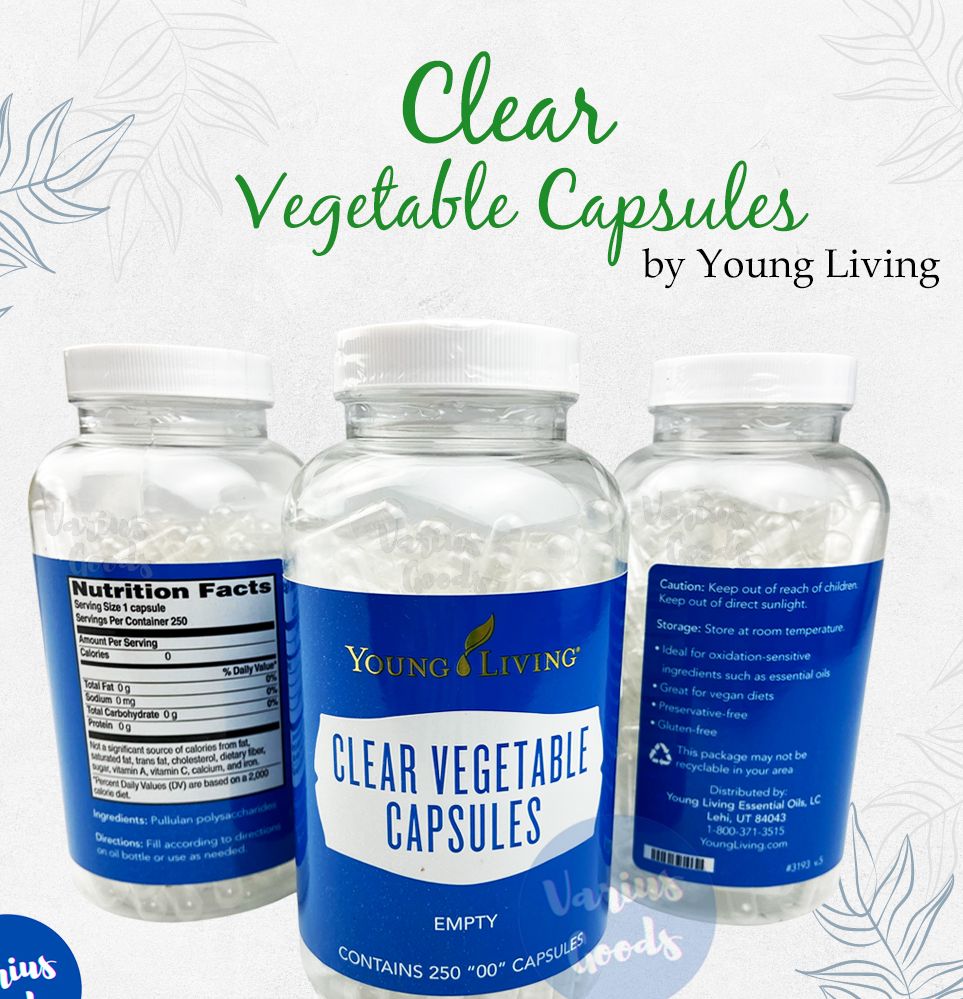 Young Living Clear Vegetable Capsules 250 Capsules per Bottle Lazada PH