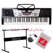 Davis D118 Electronic Keyboard Piano Organ 61 Keys Bundle