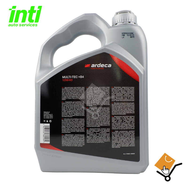 SL00015A 6lt Engine Oil 10W40 Multitech Diesel is Petrol (BRAND-ARDECA)