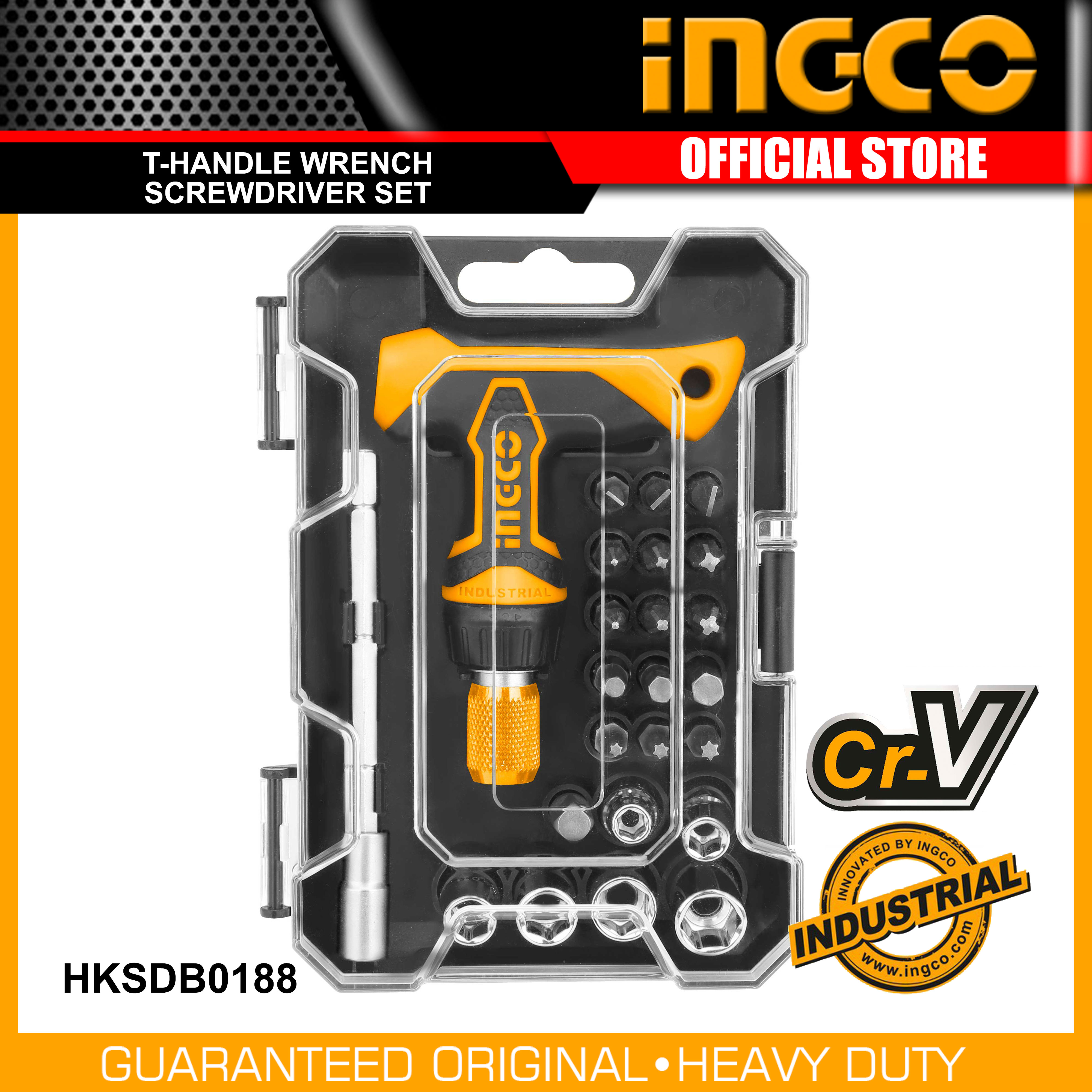 Ingco HKSDB0188 24pcs Industrial THandle Wrench Screwdriver Set IHT Lazada PH