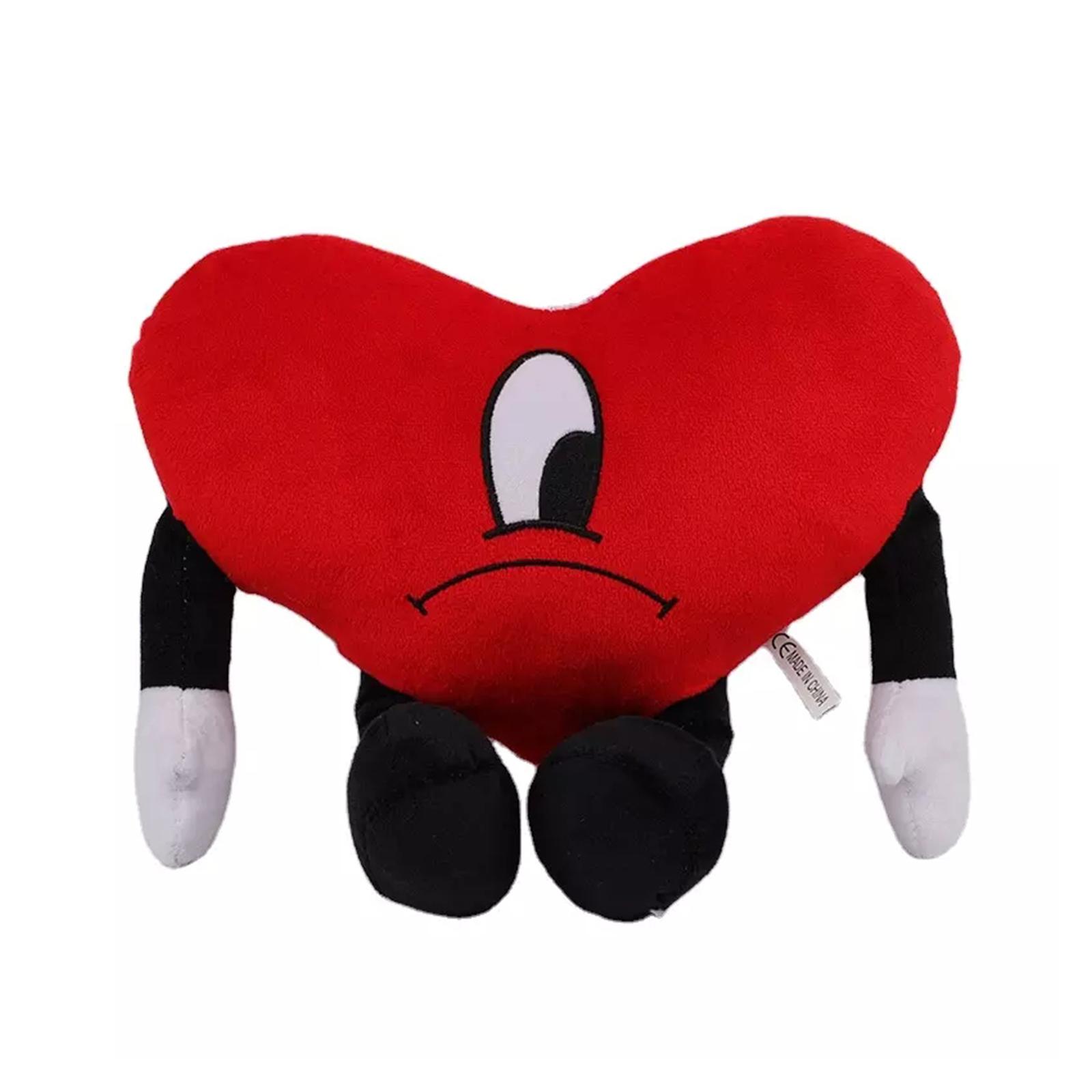 Bad Bunny Plush Toy Un Verano Sin Ti Bad Bunny Plush Heart Stuffed Merch Toy UVST Red Verano