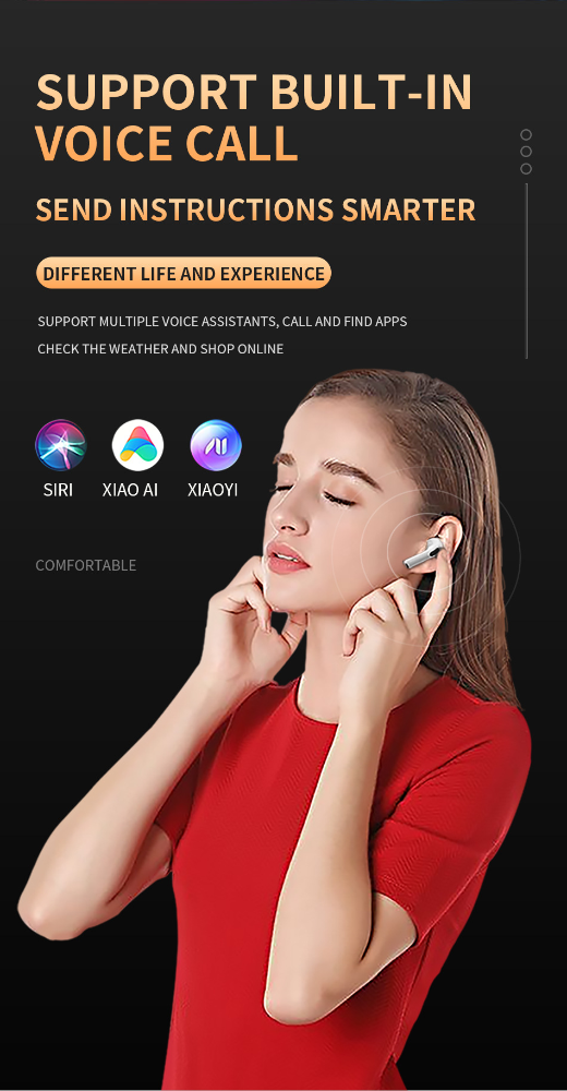 New PRO6 Wireless Bluetooth Headset Stereo Binaural TWS in-Ear Macaron J6 6 Th Generation Bluetooth Headset