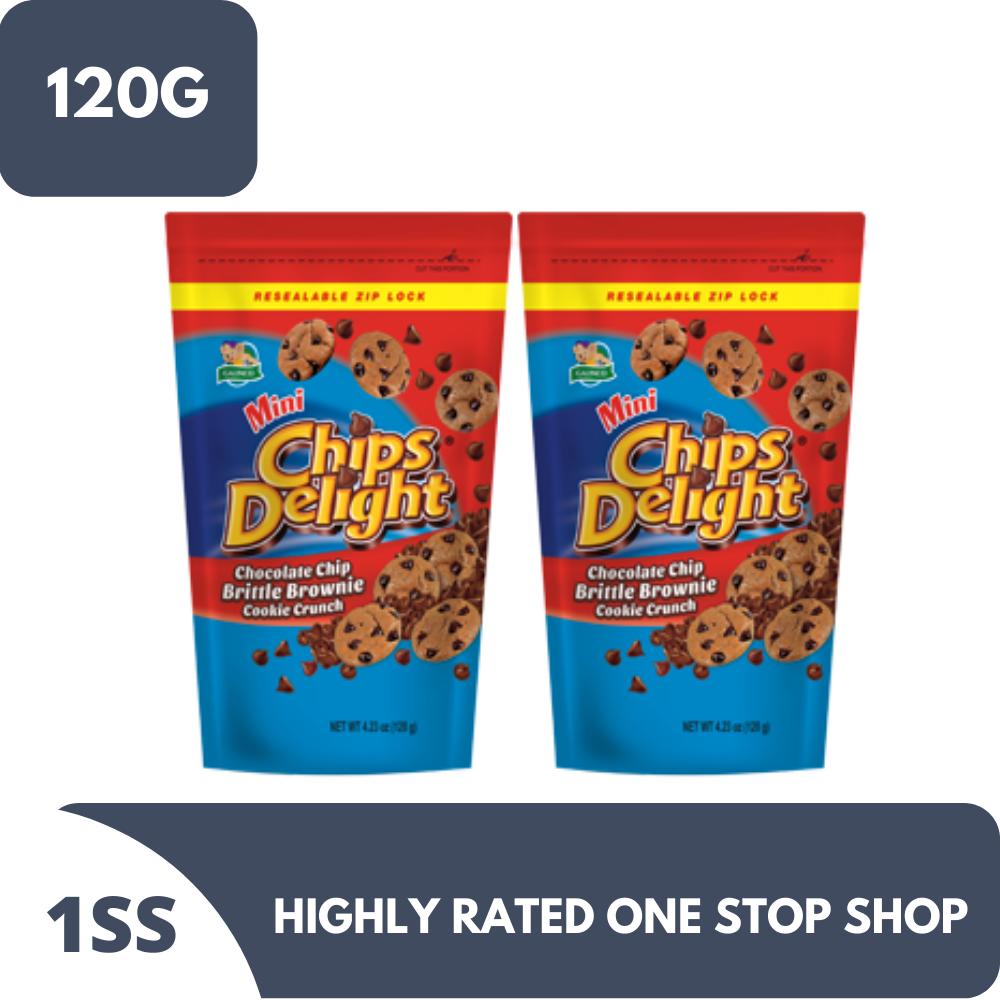 Chips Delight Chocolate Chip Brittle Brownie 120g x 2 Lazada PH