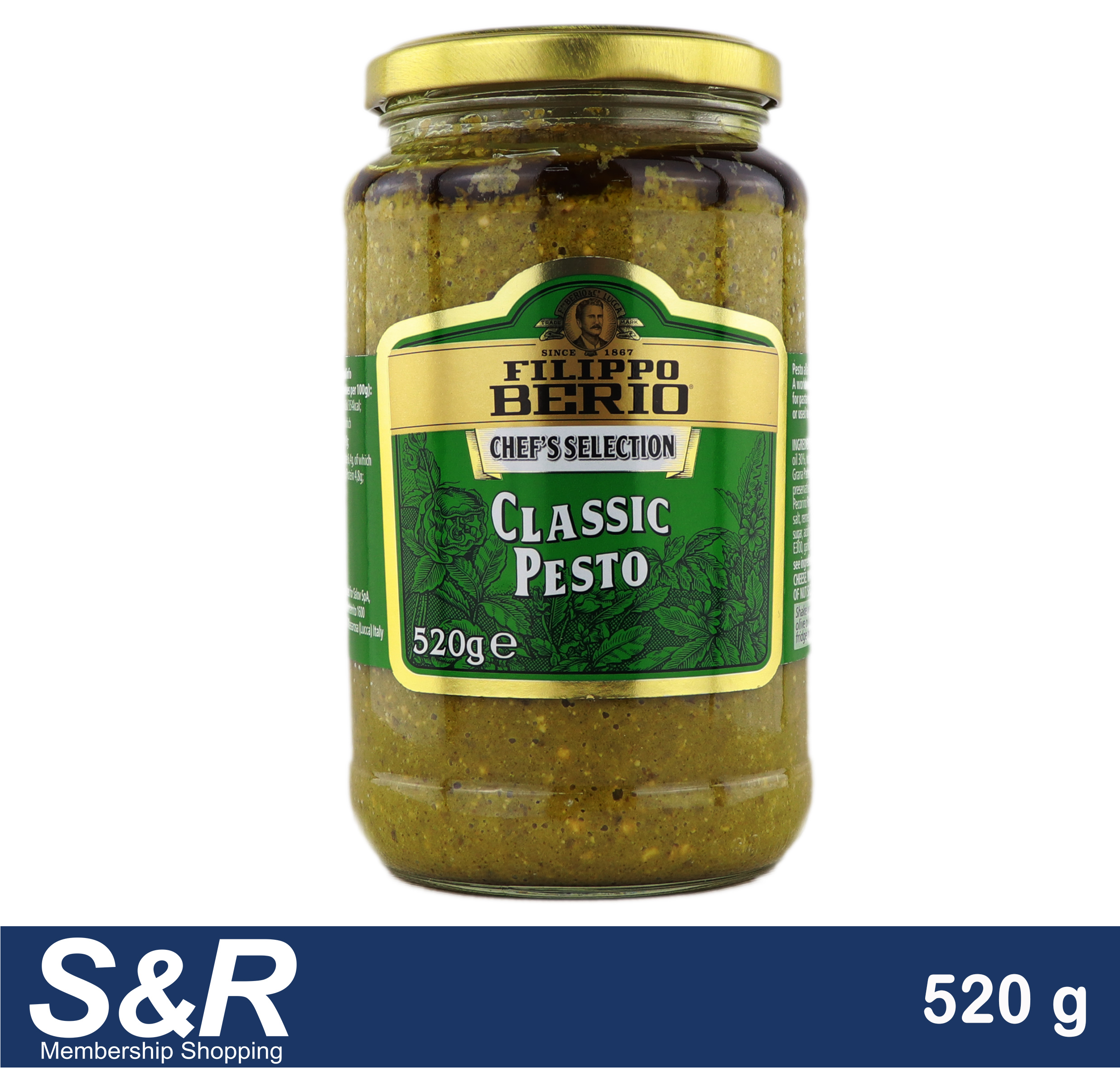 Filippo Berio Chef's Selection Classic Pesto 520 g Lazada PH