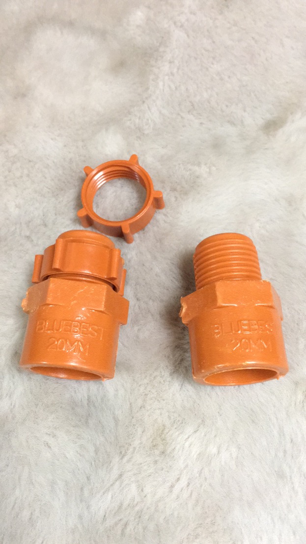 VOSCHTECH 1/2" 3/4" 1" Orange PVC Pipe Fittings Male Adapter with Locknut Lazada PH