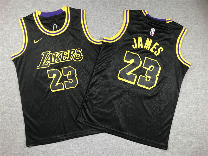 Lakers JAMES #23 White Kids NBA Jersey