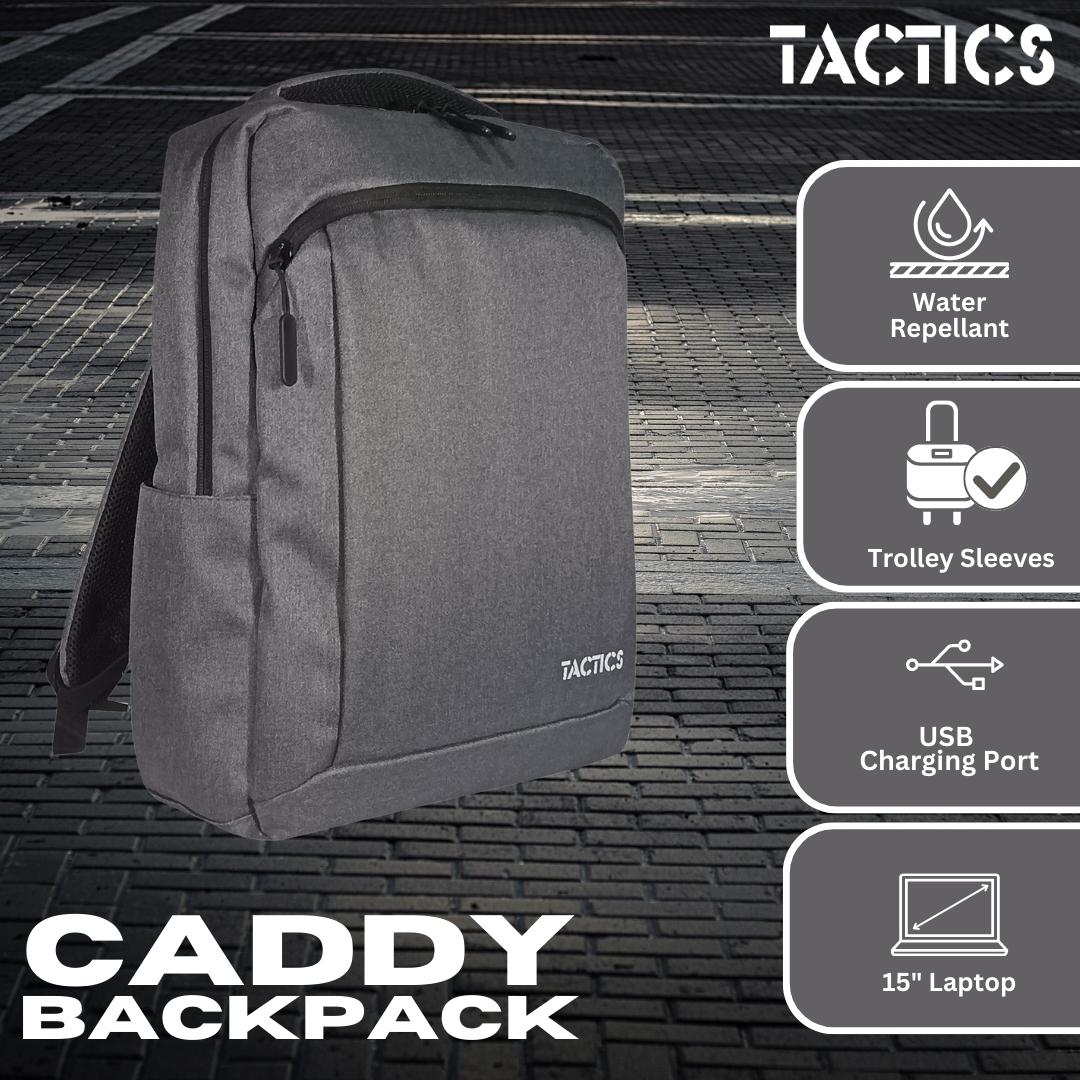 Tactics Caddy 15" Laptop Backpack Durable Laptops Travel Backpacks with