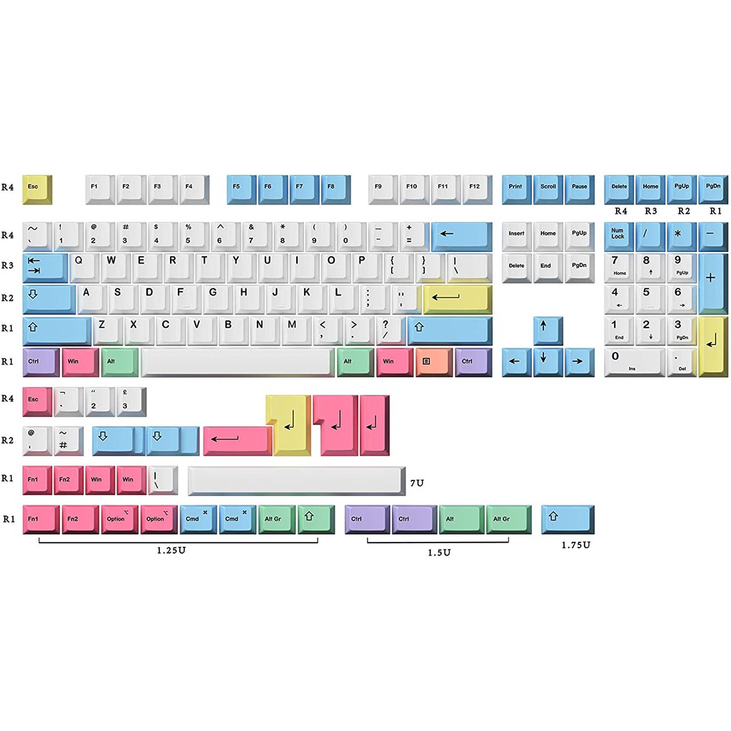 HK Gaming Dye Sublimation PBT Keycaps Set HB | Lazada PH