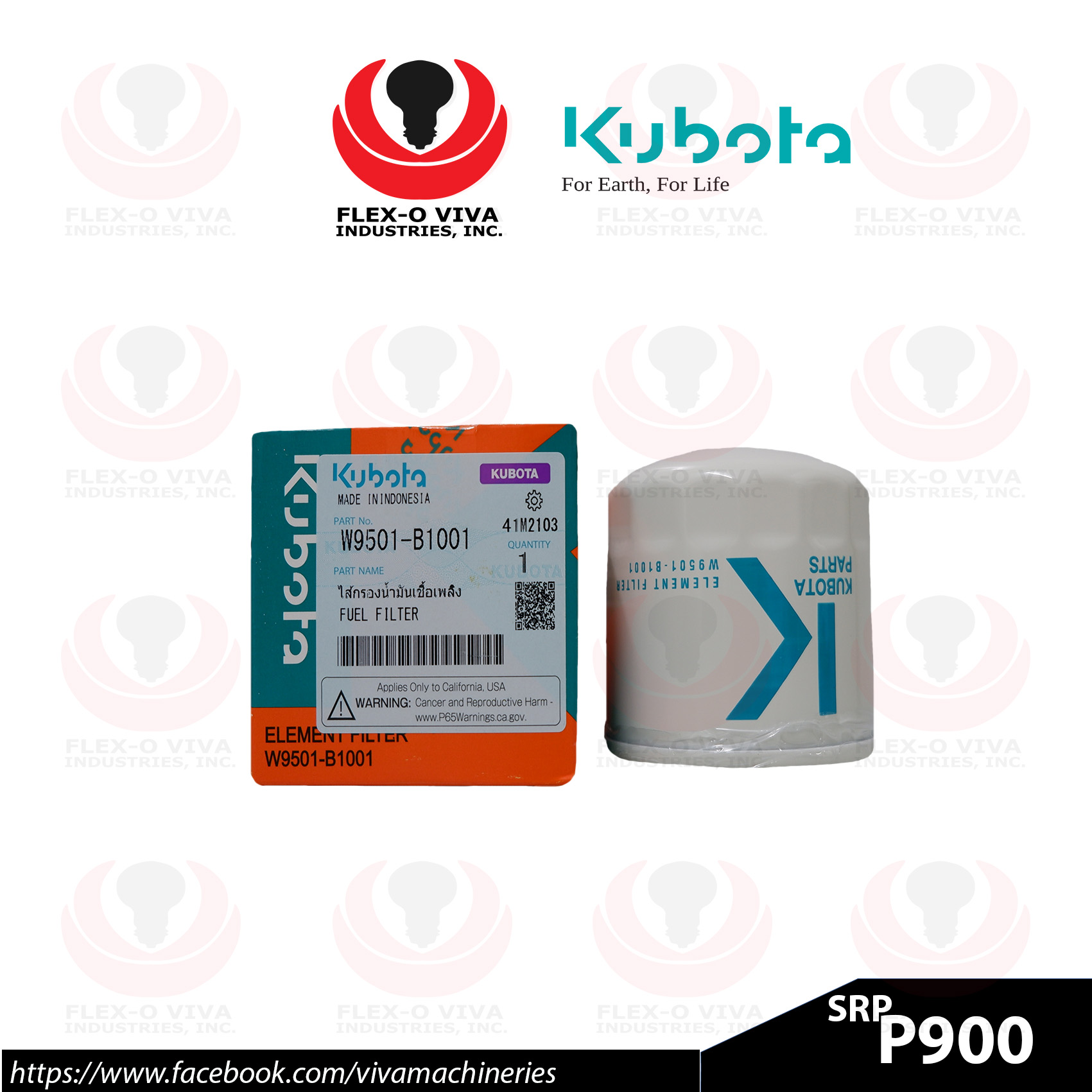 KUBOTA FUEL FILTER W9501B1001 Lazada PH