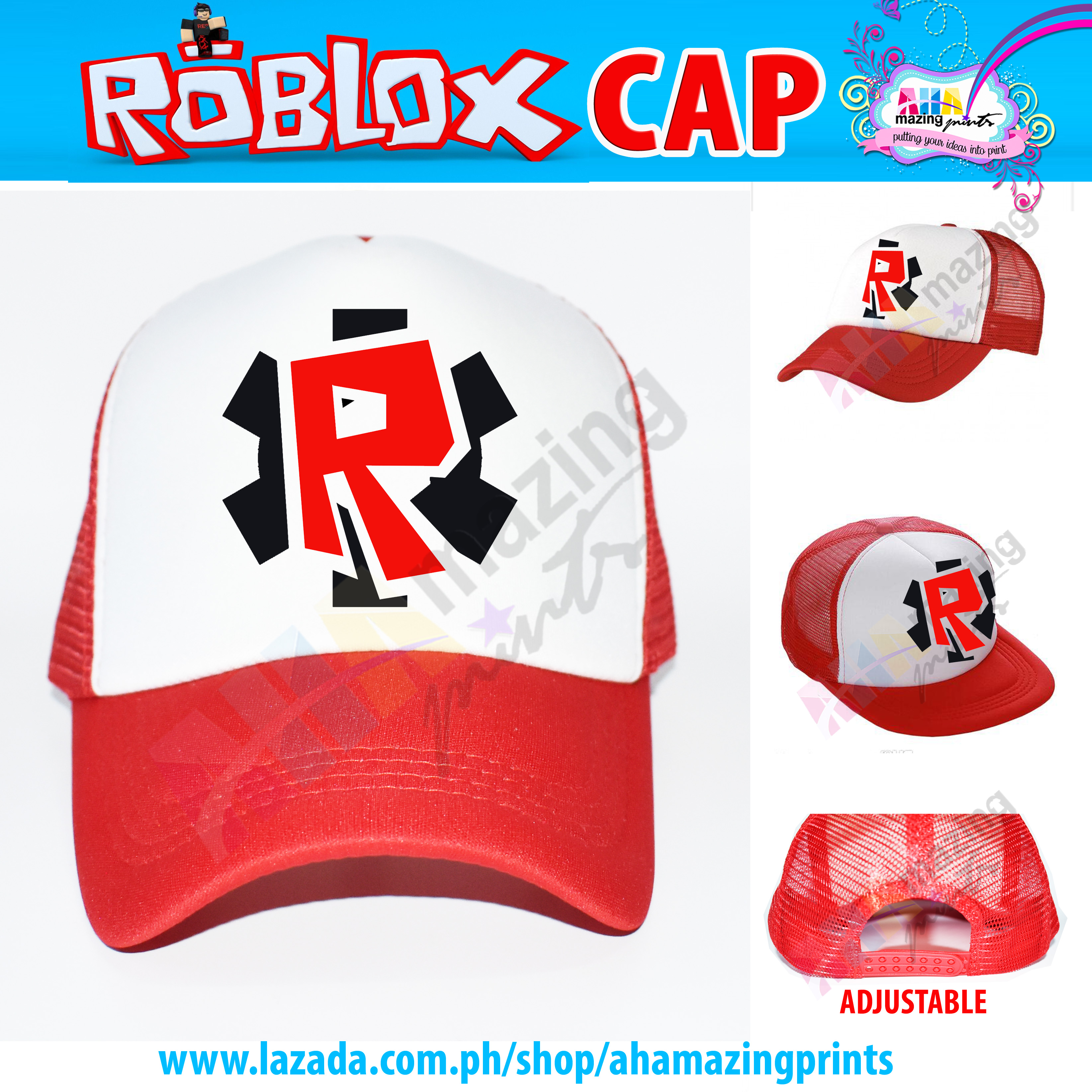 Roblox Gear Adjustable White Red Hat Cap Kids Fashion Top Boys Little Boys And Girls Unisex Statement Casual Custom Children Wear Baby Cute Trending Viral Ootd High Quality Birthday Christmas Ninang Ninong - cape roblox gear