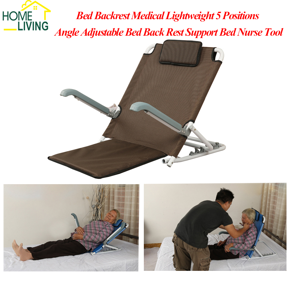 Bed Backrest Medical Lightweight 5 Positions Angle Adjustable Bed Back