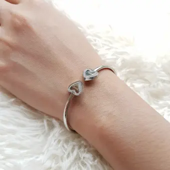 michael kors silver heart bracelet