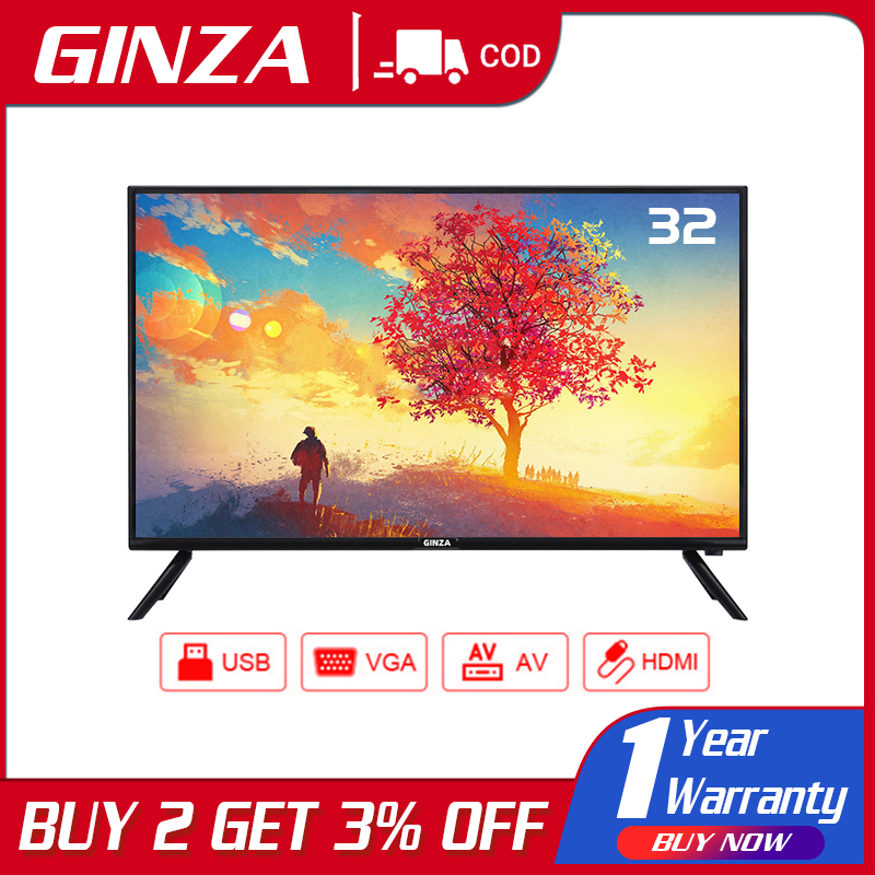 FlatsScreen TV 32 inch GINZA TV LED UltraSlim TV HDMI AV VGA USB